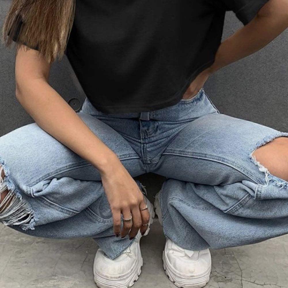 Black  crop top